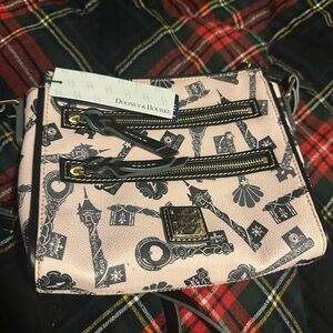 Dooney & Bourke Pink and Black Crossbody Bag